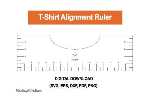 Printable Tshirt Ruler Guide